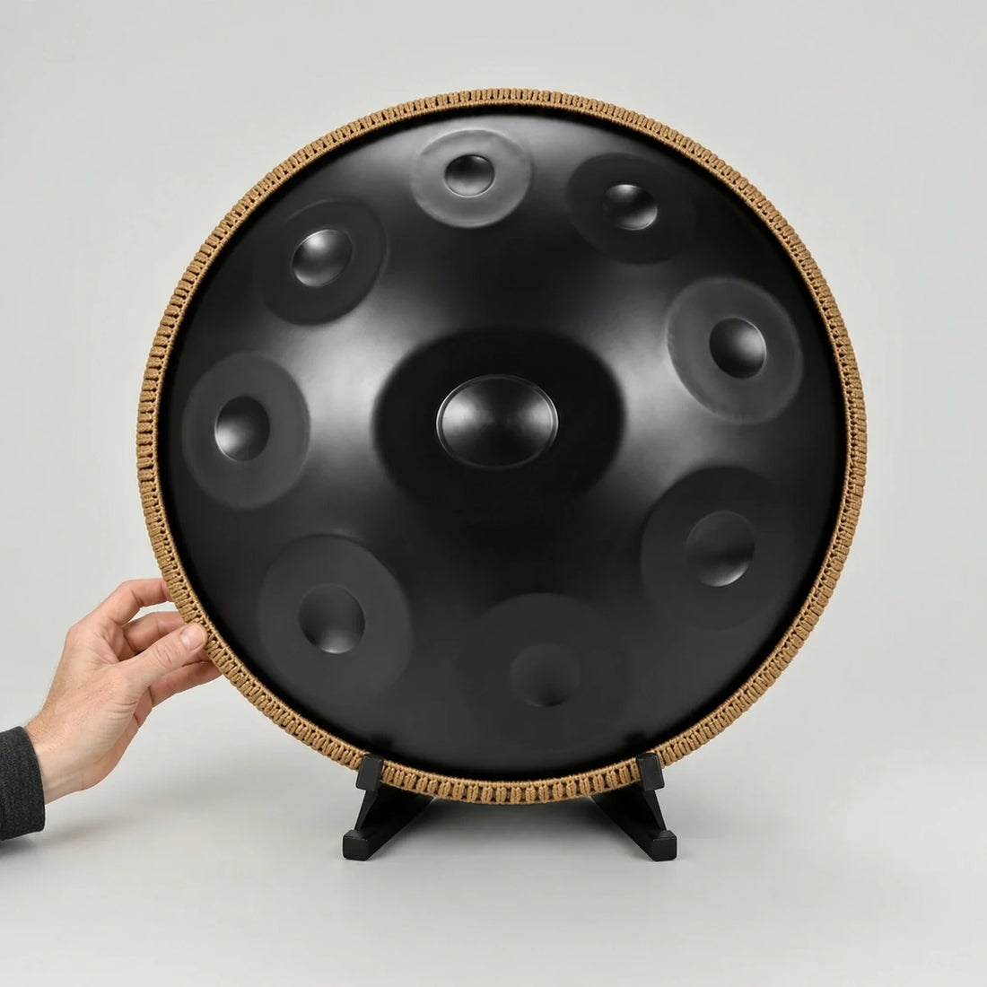Handpan Kurd D-Moll 9–12 Noten – nitrierter Stahl