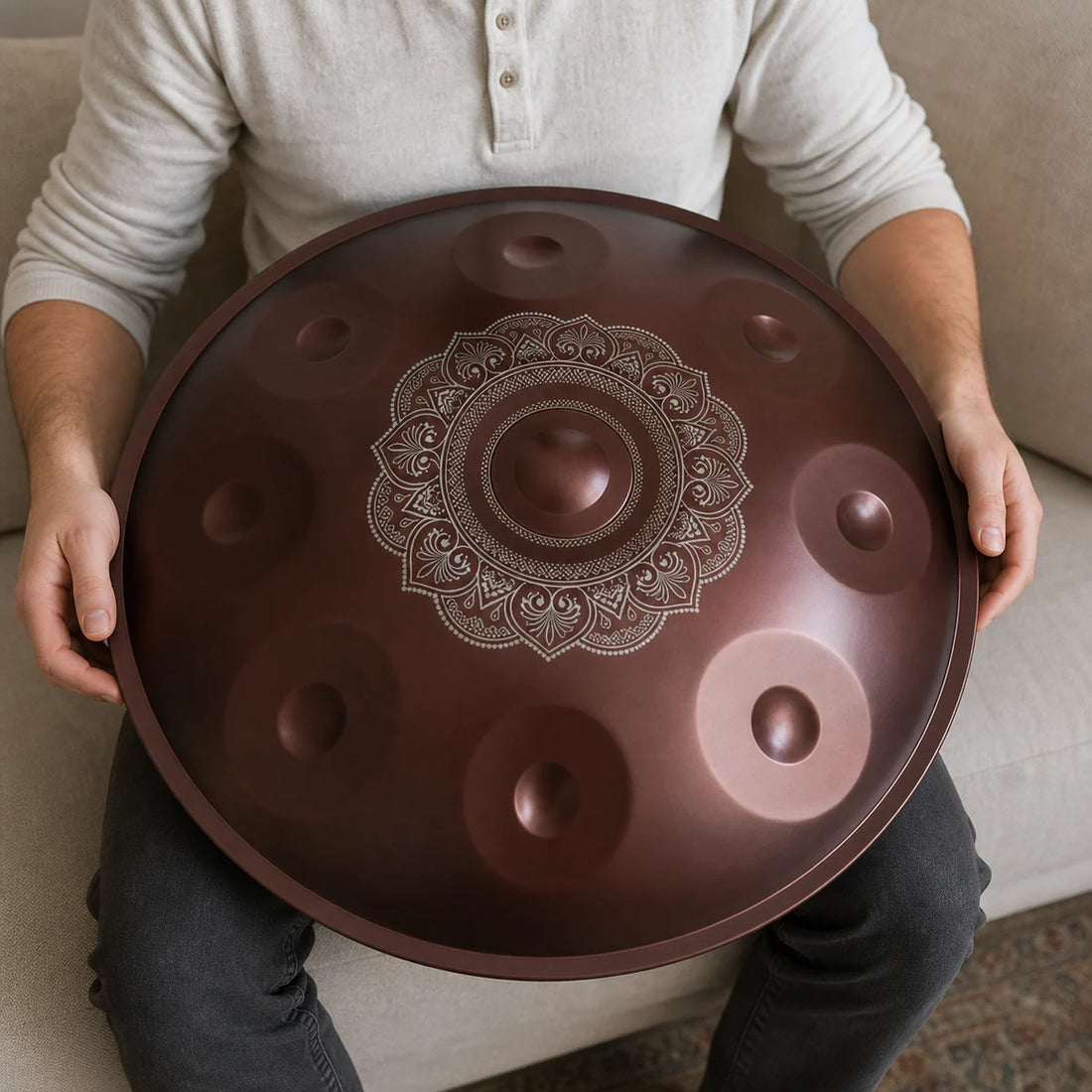 Handpan Kurd D Minor 9-10 Notes - Hand-Tuned