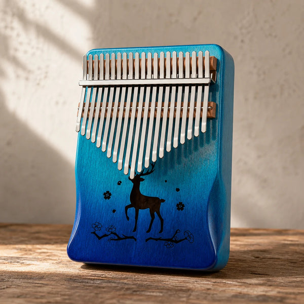Kalimba 21 Tasten - Mahagoni Deluxe - 01 Hauptansicht