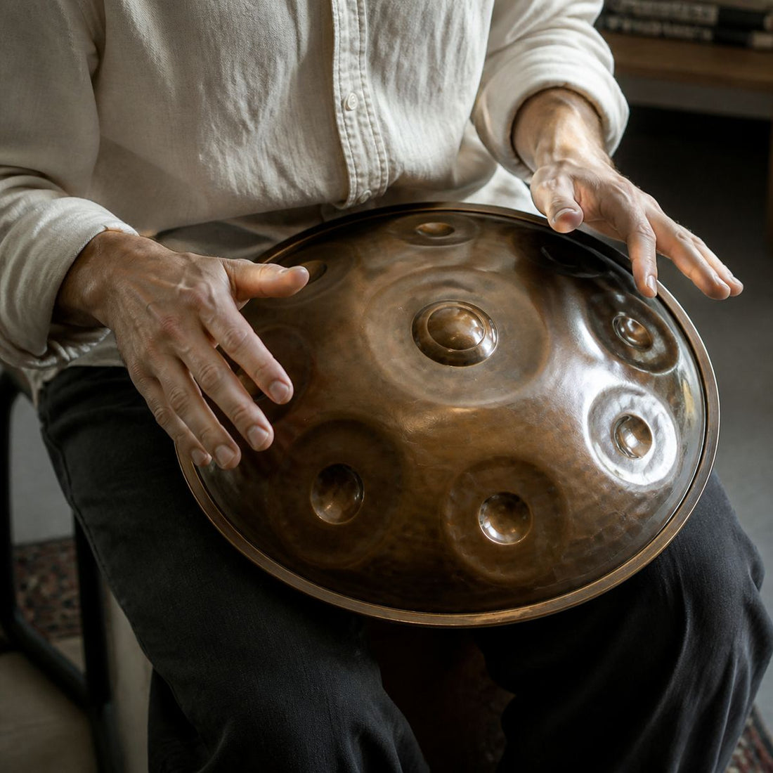 Handpan Palm-Zen F Kurd 9 Noten – handgestimmt