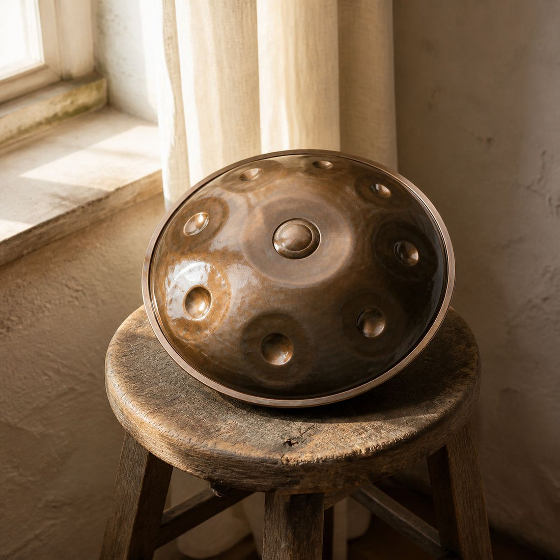 Handpan Palm-Zen F Kurd 9 Noten – handgestimmt