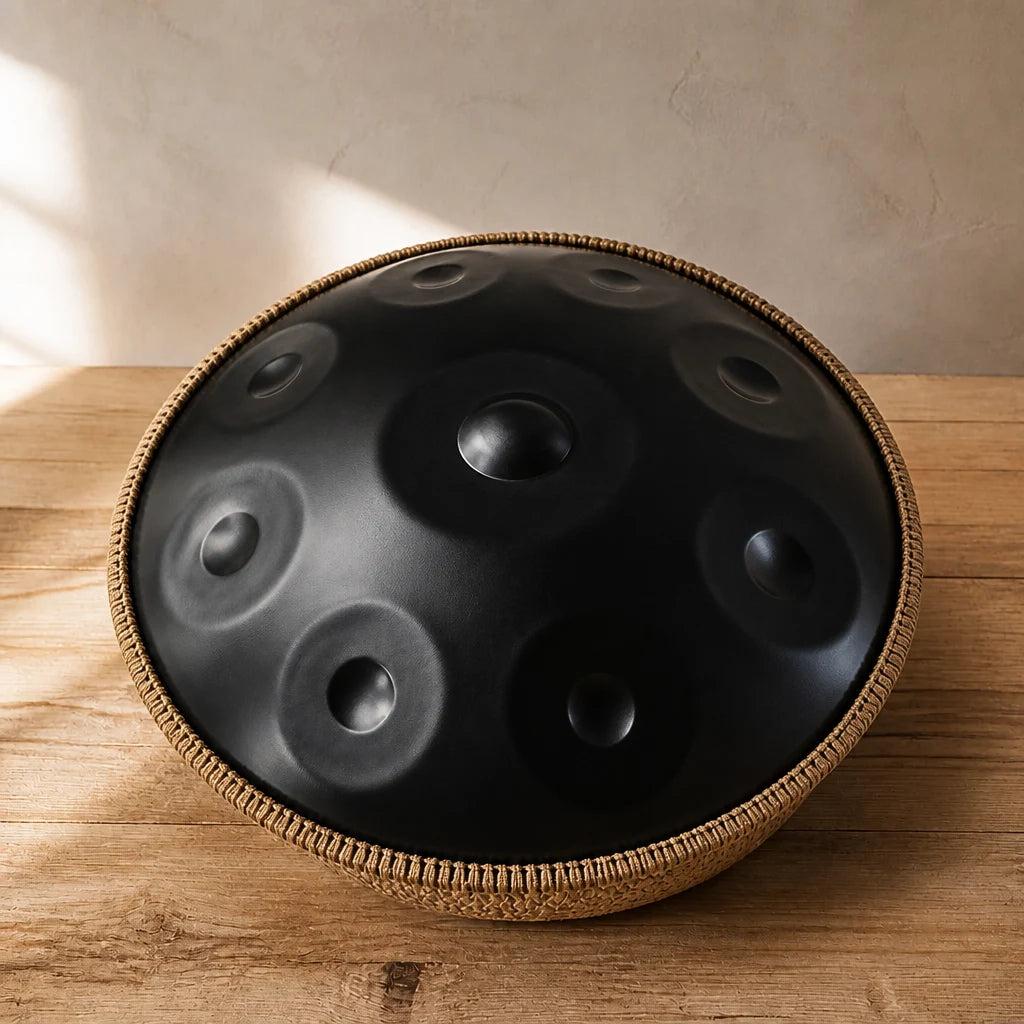 Handpan Kurd D-Moll 9–12 Noten – nitrierter Stahl