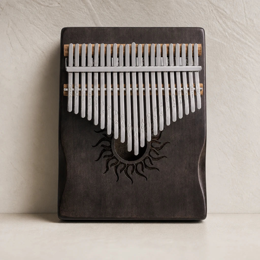 Kalimba 21 Noten Ahornholz massiv – Metall-Lamellen