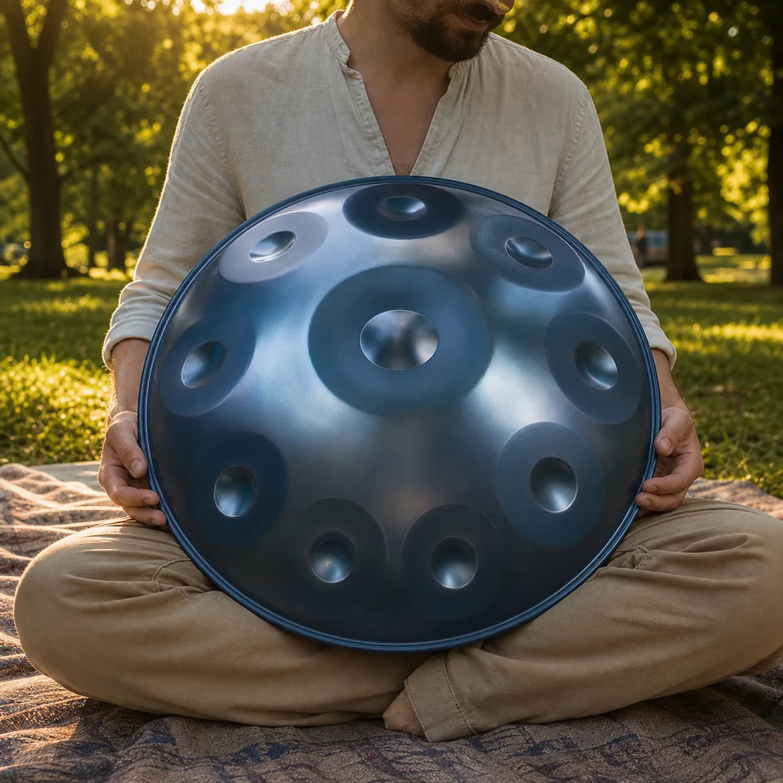 Handpan Kurd D-Moll 9–12 Noten – Edelstahl