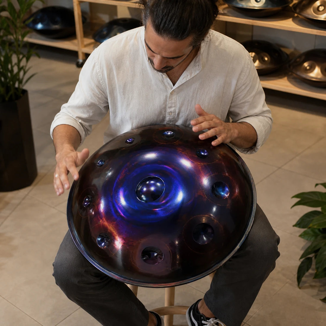 Handpan Kurd & Keltisch D-Moll 10 Noten – Edelstahl