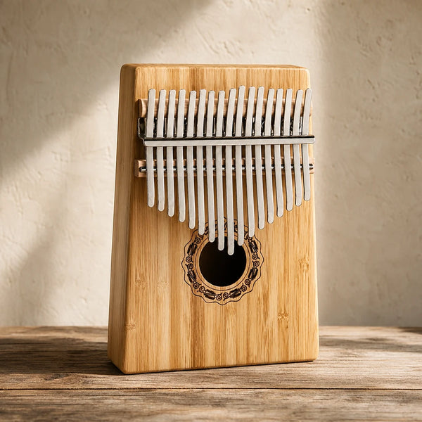 Kalimba 17 Tasten - Bambus, Massivholz - 01 Hauptansicht