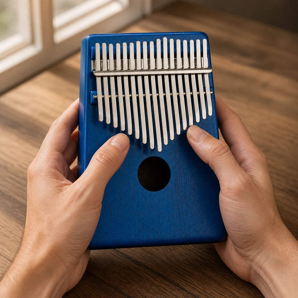 Mbira 17 Tasten - Mahagoni - Kalimba - 02 Anwendung