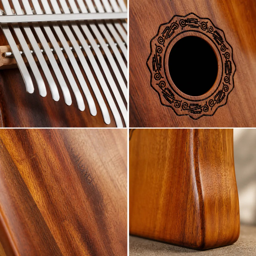 Sanza 17 Tasten - Akazienholz, Senza - Kalimba - 04 Details