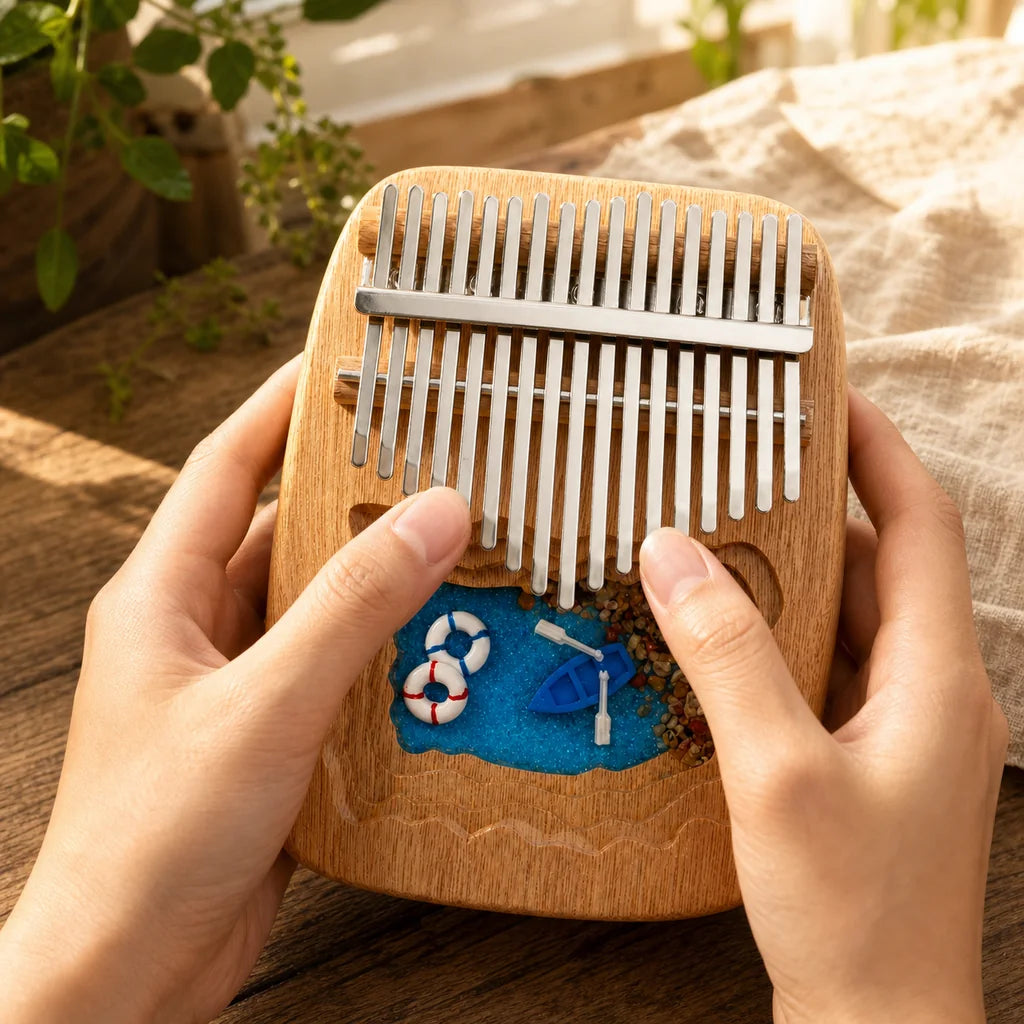 Mbira 17 Tasten - Mahagoni, Afrika-Edition - Kalimba - 02 Anwendung