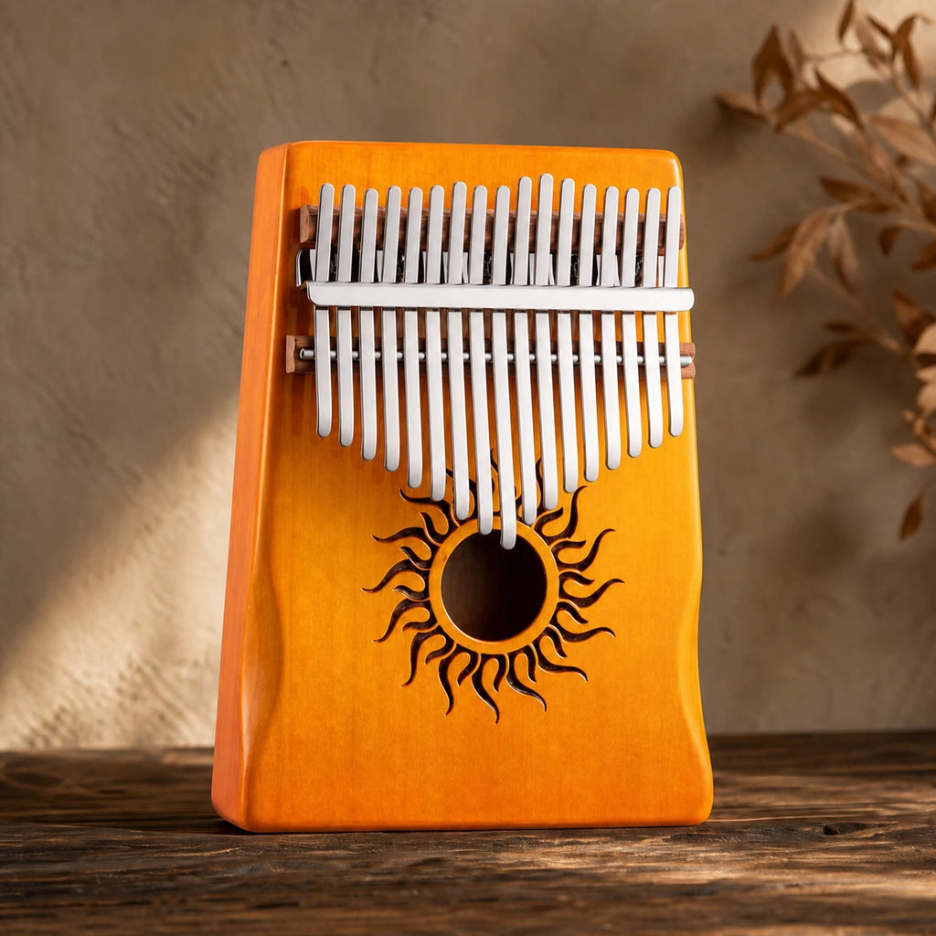 Kalimba 17 Tasten - Ahornholz, Diatonisch - Variante 5 - Hauptansicht