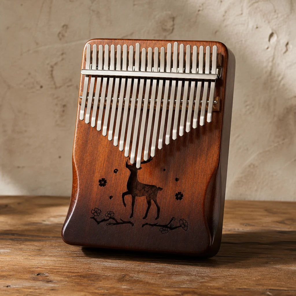 Kalimba 21 Tasten - Mahagoni Deluxe - Variante 3 - Hauptansicht
