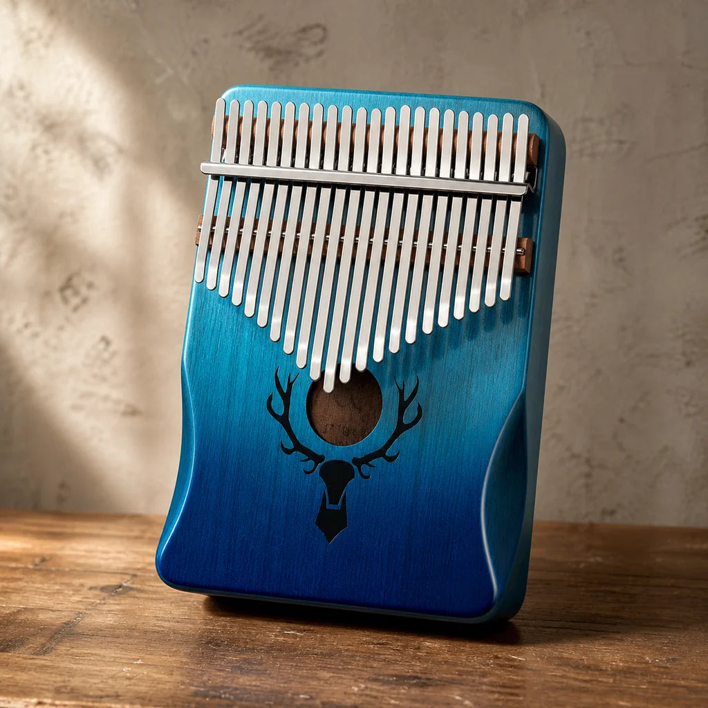 Kalimba 21 Tasten - Mahagoni Deluxe - Variante 4 - Hauptansicht