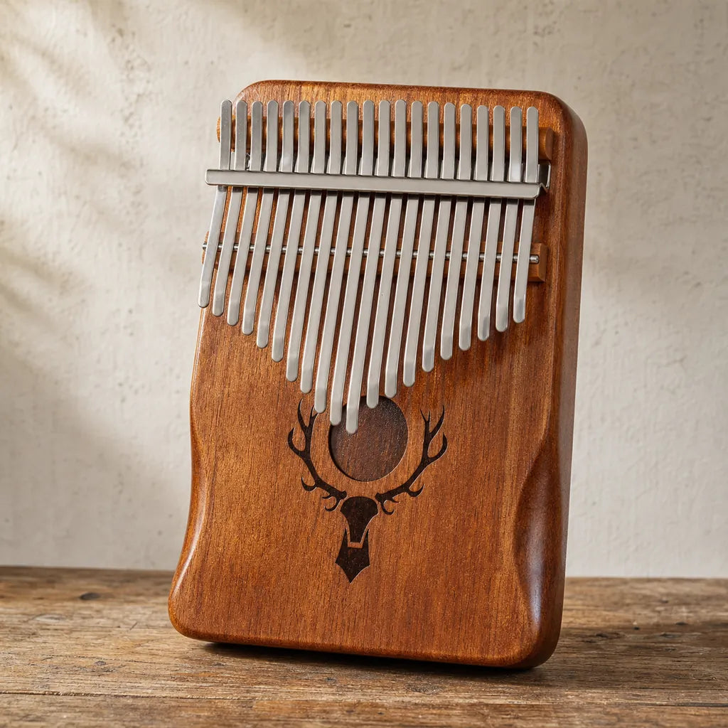 Kalimba 21 Tasten - Mahagoni Deluxe - Variante 5 - Hauptansicht