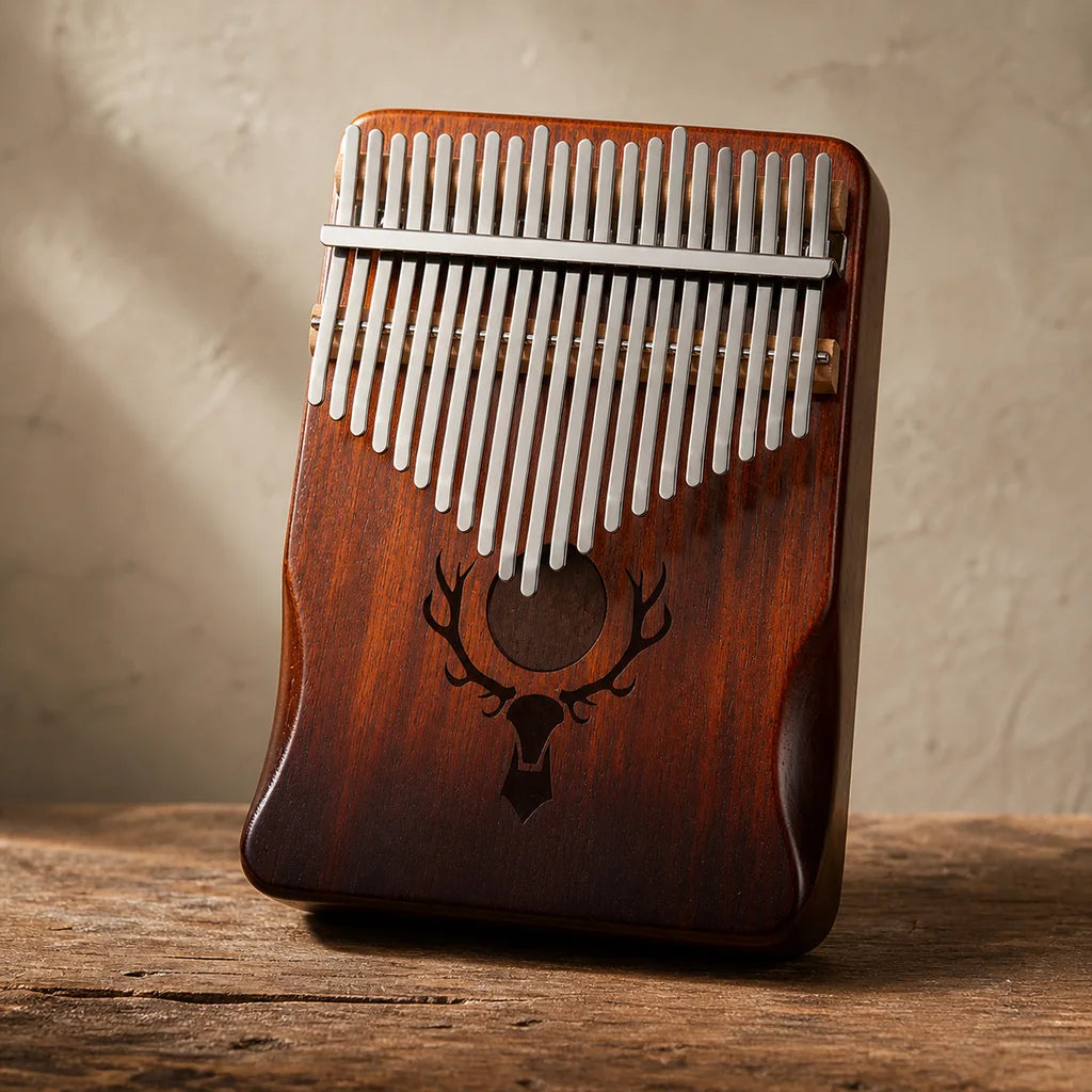 Kalimba 21 Tasten - Mahagoni Deluxe - Variante 6 - Hauptansicht