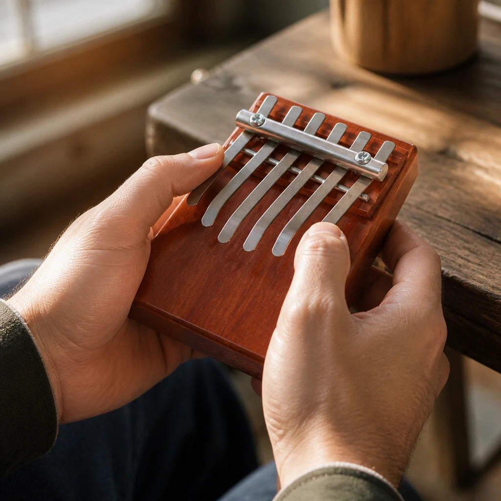 Kalimba 6 Tasten - für Kinder - 02 Anwendung