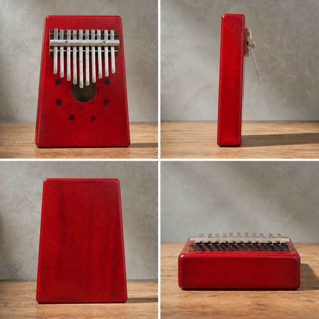 Kalimba 10 Tasten - für Einsteiger - 03 technische Ansichten