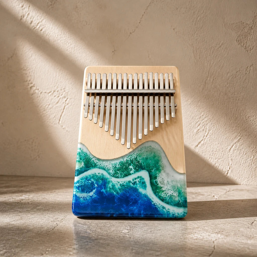 Kalimba 17 Tasten - Epoxidharz, Idiophon - Variante 2 - Hauptansicht