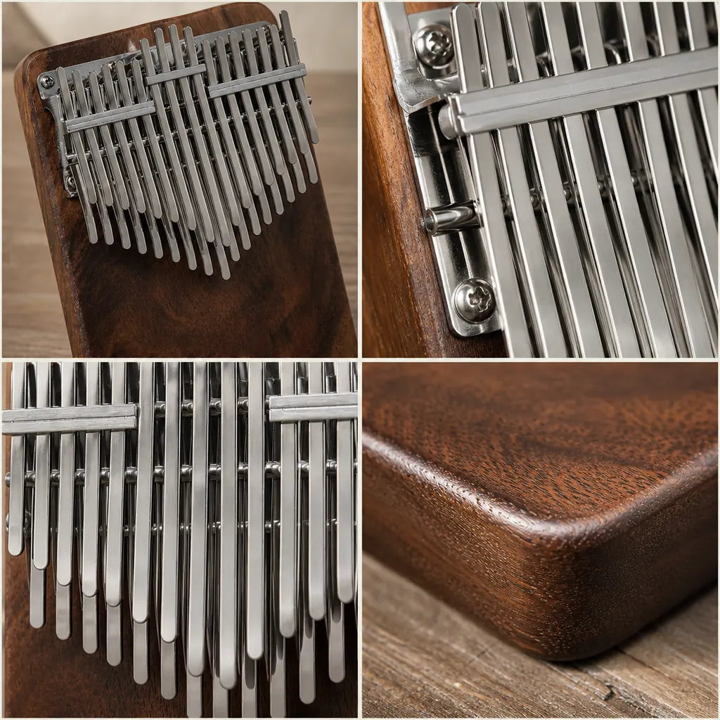 Kalimba 34 Tasten - Walnussholz, XXL - 04 Details
