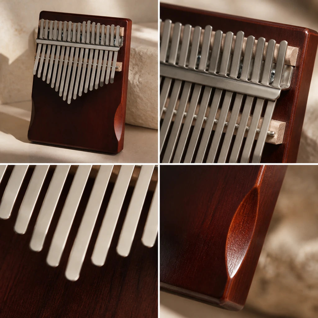 Kalimba 17 Tasten - Flat Design - 04 Details