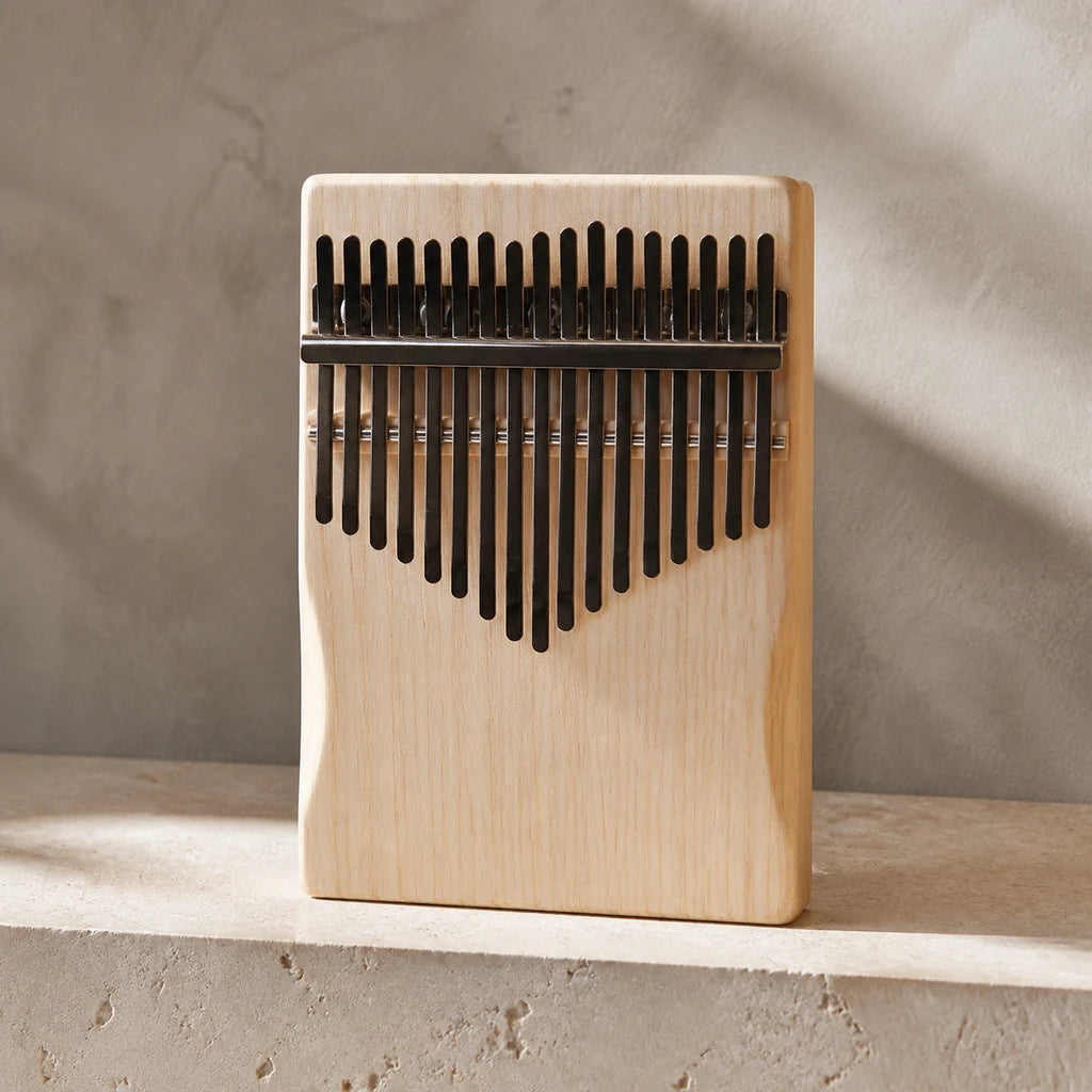 Kalimba 17 Tasten - Flat Design - Variante 2 - Hauptansicht