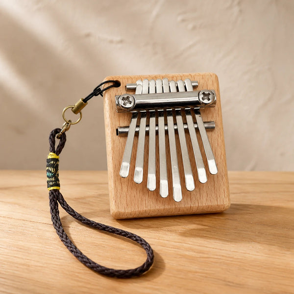 Kalimba 8 Tasten - Walnussholz, Mini - 01 Hauptansicht