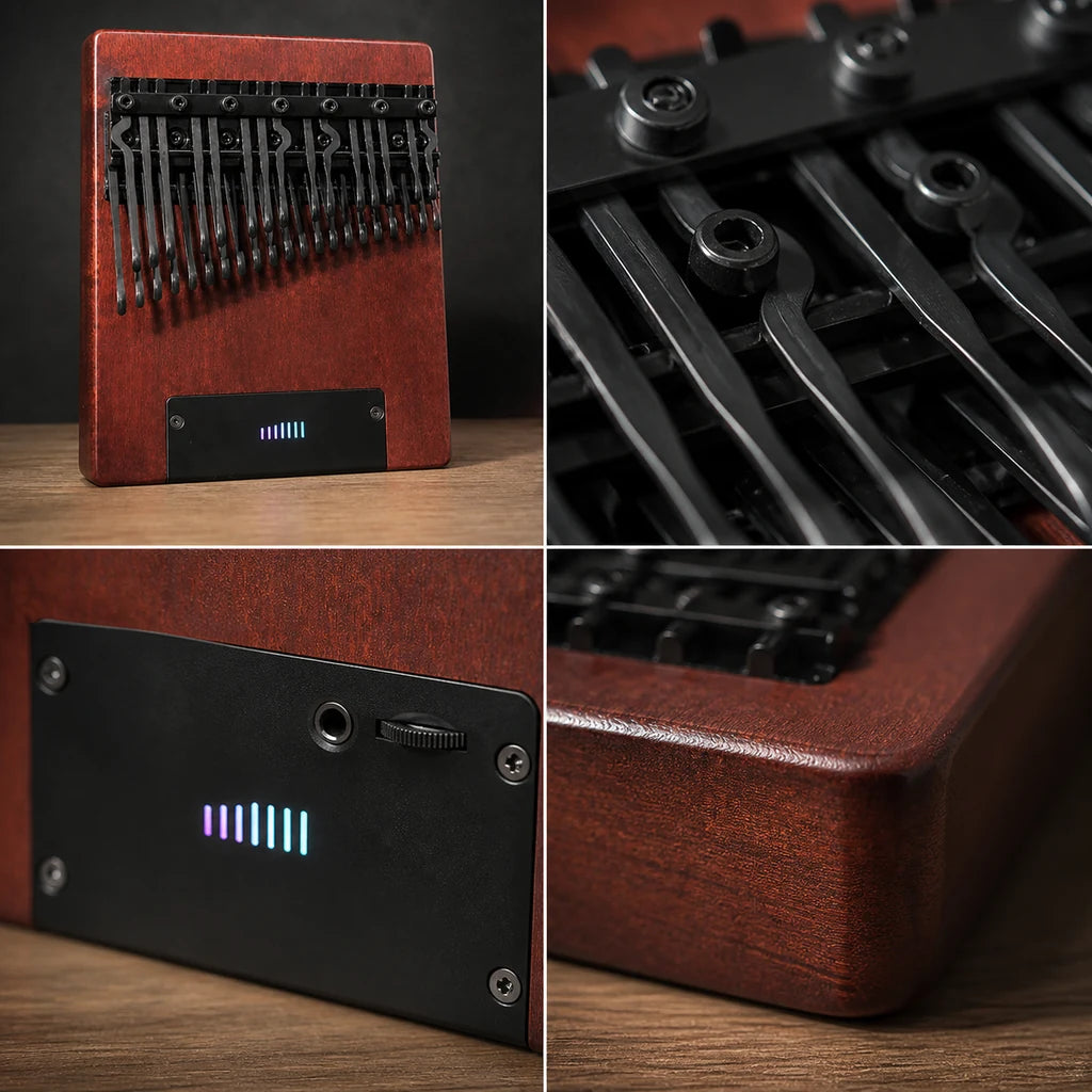 Kalimba 36 Tasten - mit Tonabnehmer - 04 Details