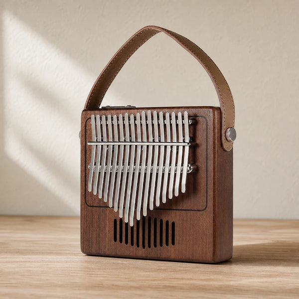 Kalimba 17 Tasten - Mahagoni, Sanza Style - 01 Hauptansicht