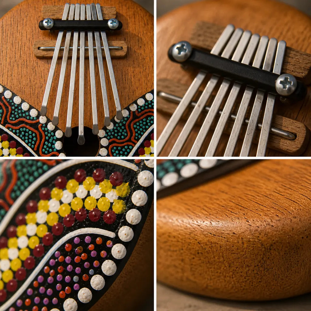 Kalimba 7 Tasten - Kokosnuss - 04 Details