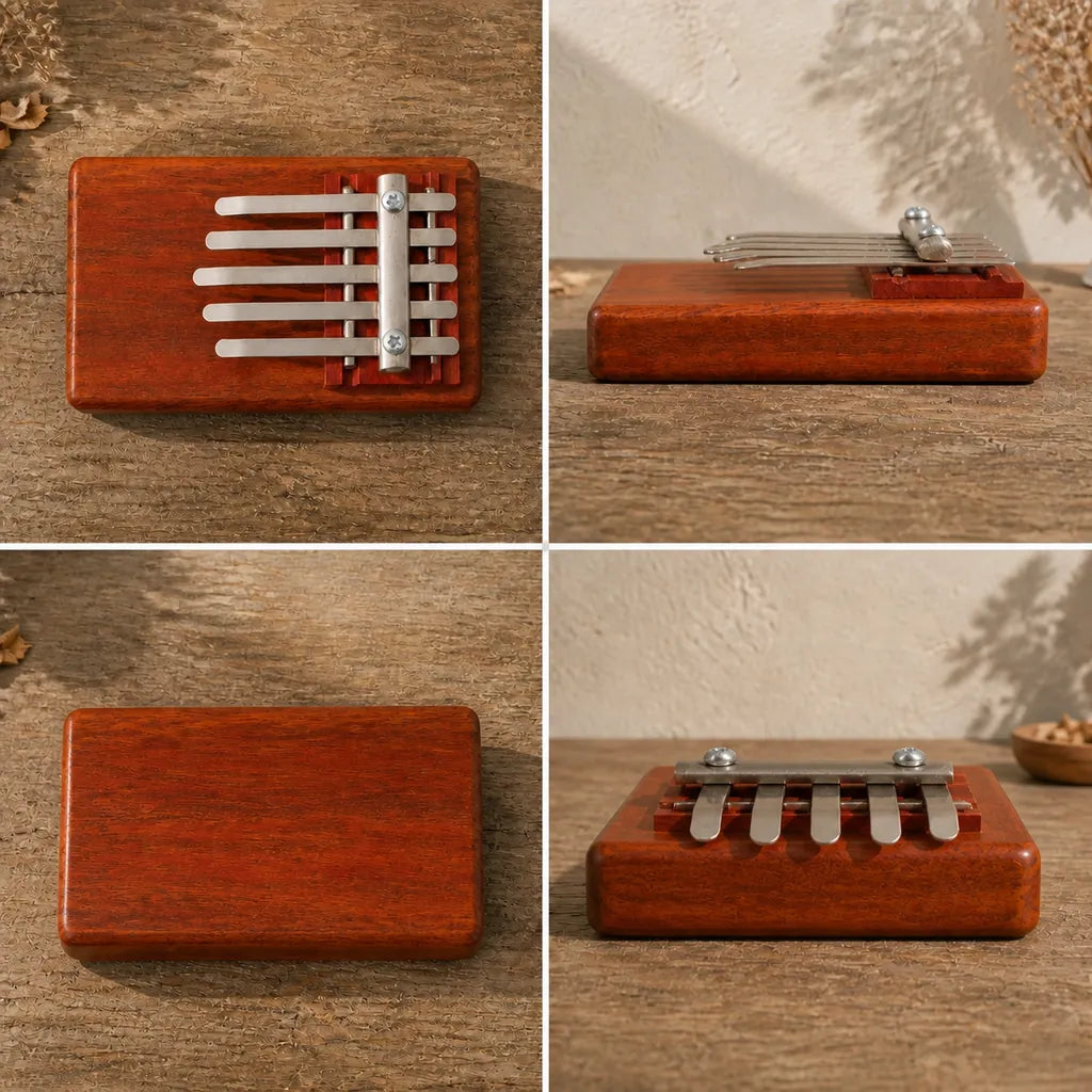 Kalimba 5 Tasten - Klassik - 03 technische Ansichten