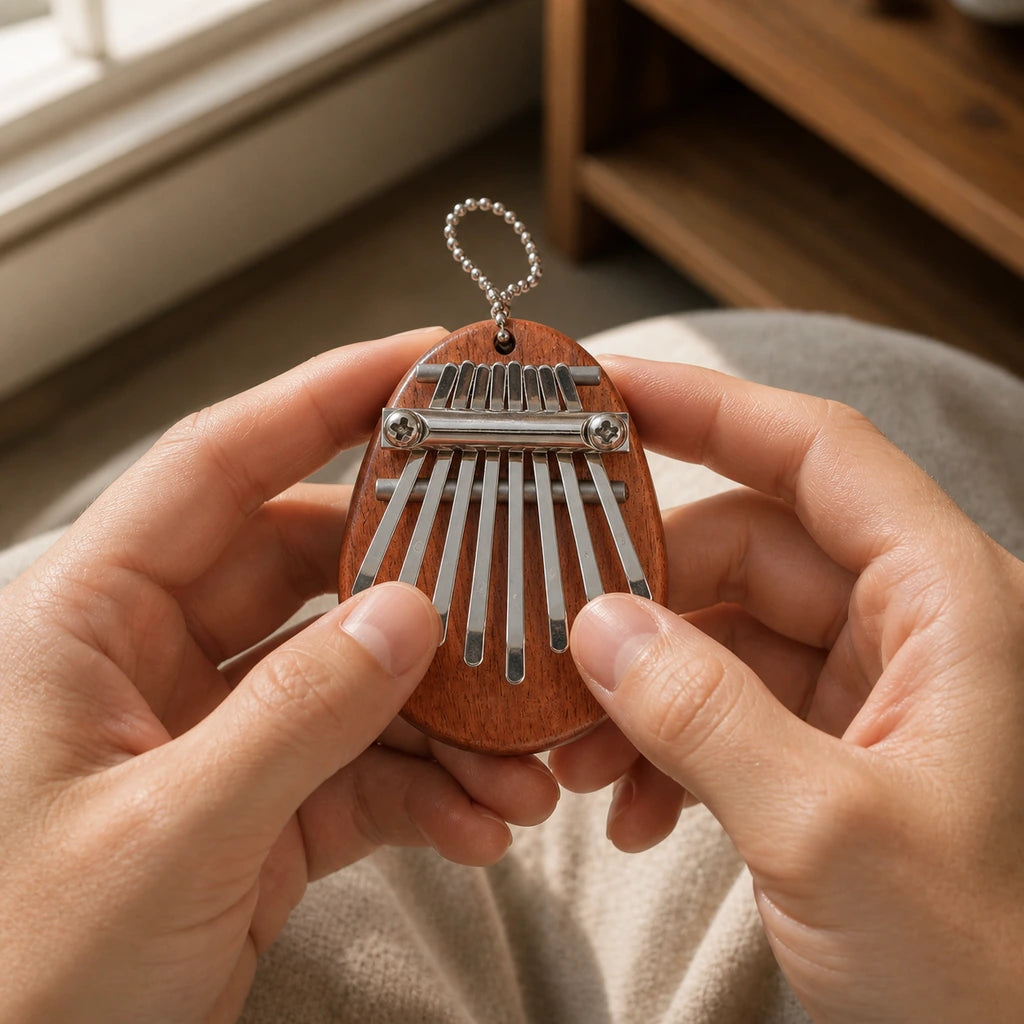 Kalimba 8 Tasten - Mahagoni, Pentatonisch Klassik - 02 Anwendung