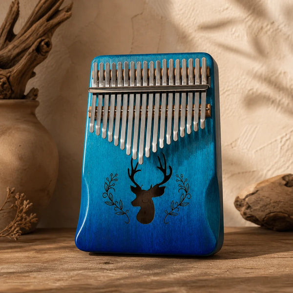 Kalimba 17 Tasten - Mahagoni Premium - 01 Hauptansicht