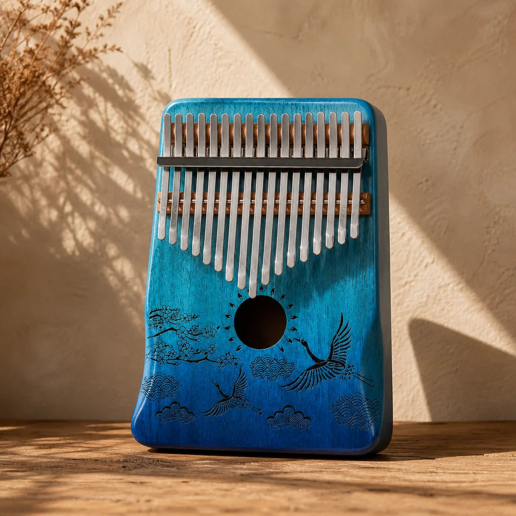 Kalimba 17 Tasten - Mahagoni Premium - Variante 3 - Hauptansicht