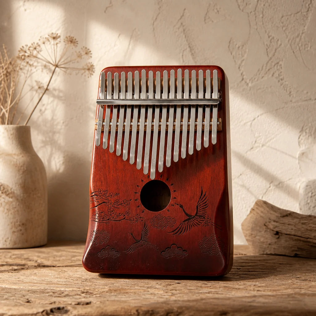 Kalimba 17 Tasten - Mahagoni Premium - Variante 4 - Hauptansicht