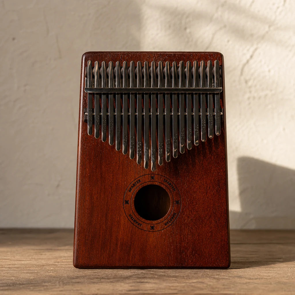 Kalimba 17 Tasten - Mahagoni, Klassik Edition - Kaffee - Hauptansicht