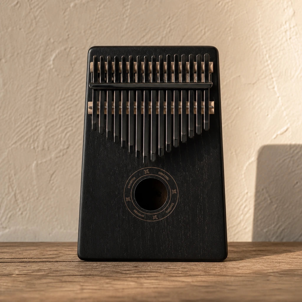 Kalimba 17 Tasten - Mahagoni, Klassik Edition - Schwarz - Hauptansicht