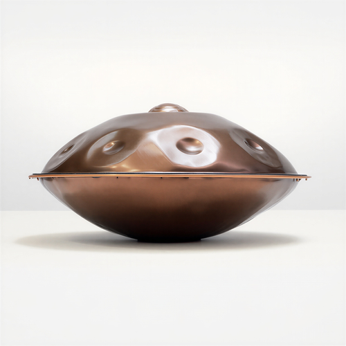 Handpan Artisanal en Acier Ember Kurd Ré mineur 9, 10 notes