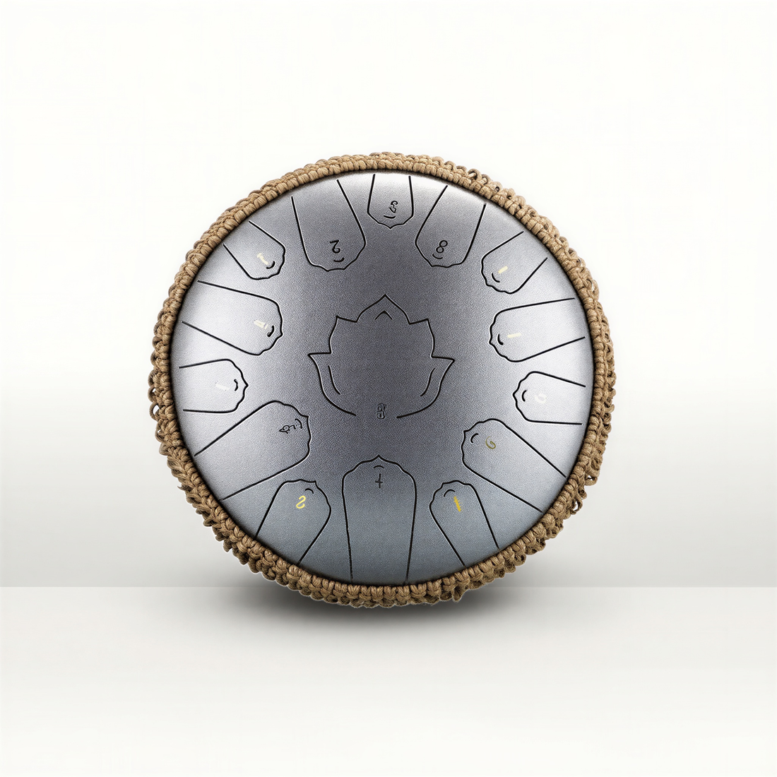 Tongue drum 15 notes Do majeur 440Hz 35cm – Resonance Handpan