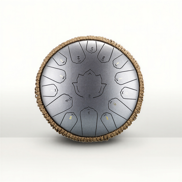 Tongue drum 15 notes Do majeur 440Hz 35cm – Resonance Handpan