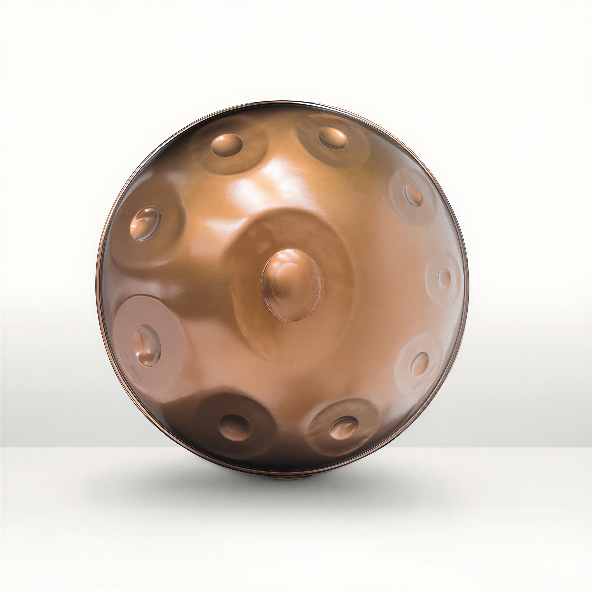 Handpan Artisanal en Acier Ember Kurd Ré mineur 9, 10 notes