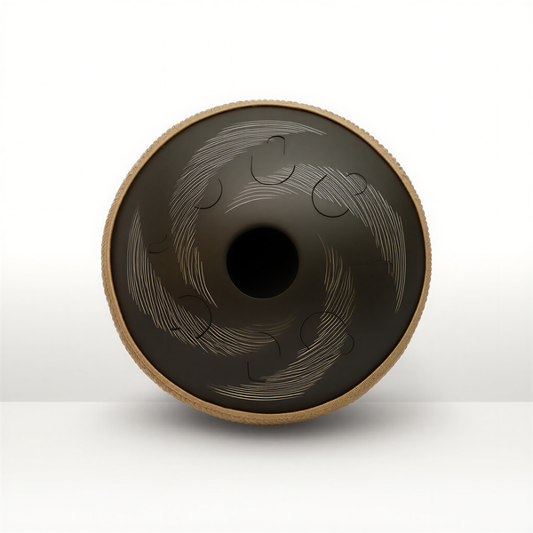 Tongue drum Spin 8 notes design rotatif – Resonance Handpan