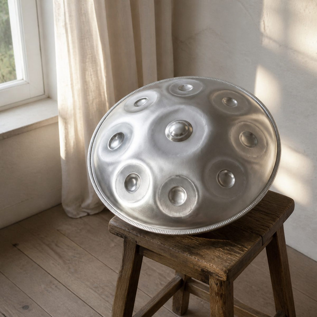 Handpan Air Kurd oder Keltisch D-Moll 9–10 Noten – handgestimmt