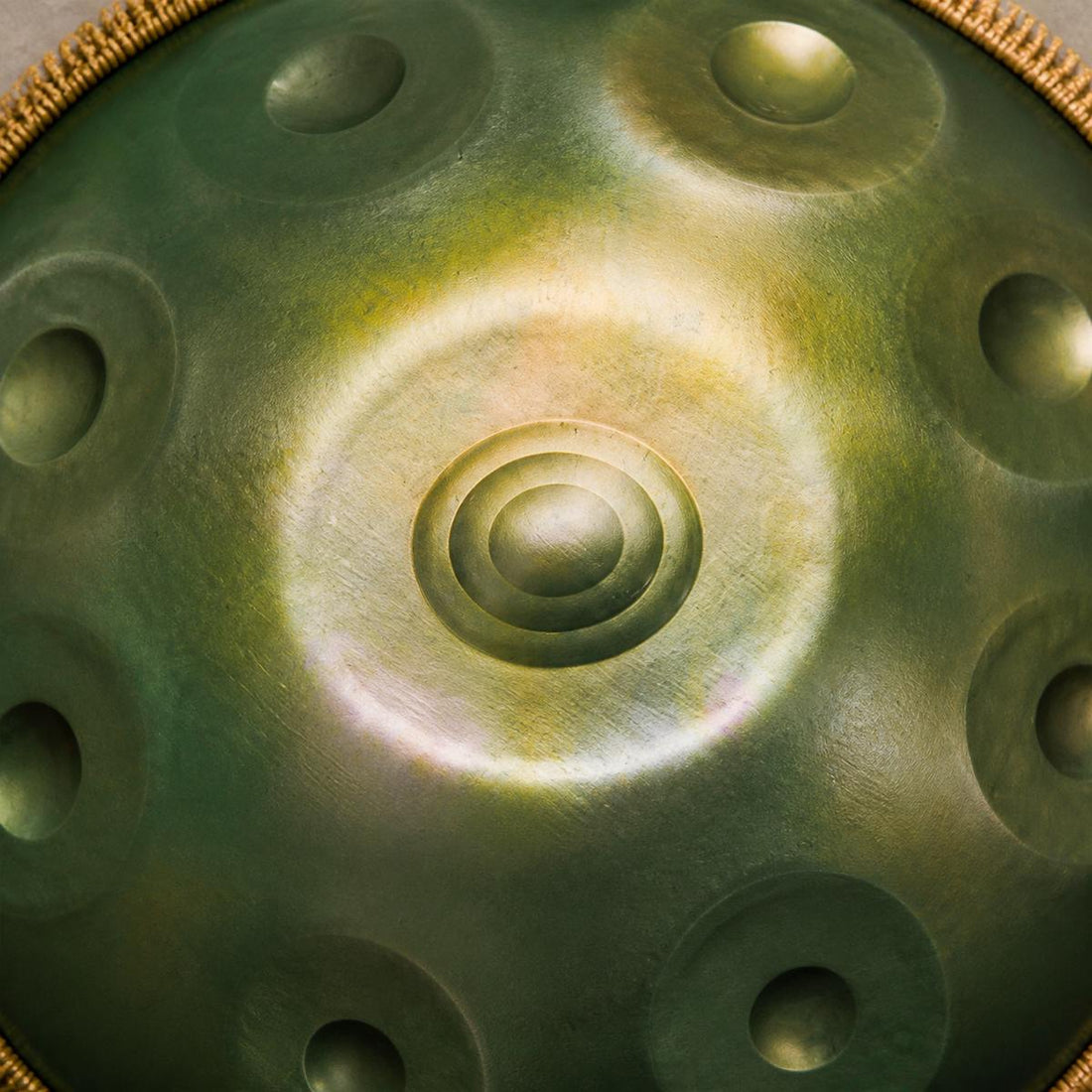 Handpan Emerald D Minor 10 Notes - Green