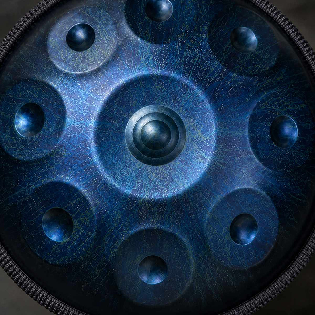 Handpan Stars D-Moll 10 Noten – Blau