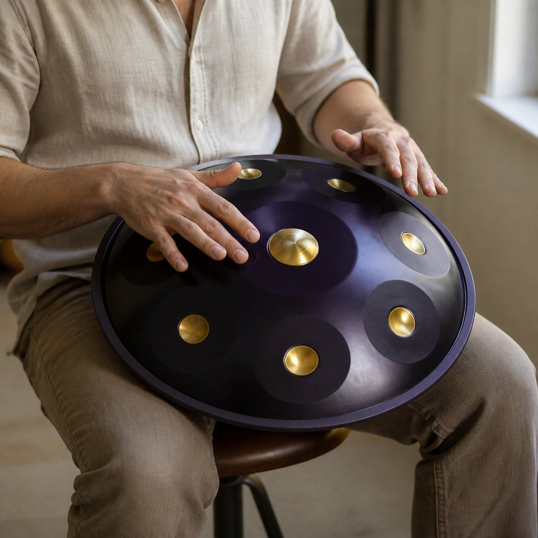 Handpan King Kurd oder Keltisch D-Moll 9–12 Noten