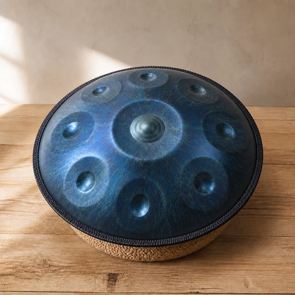 Handpan Stars D-Moll 10 Noten – Blau