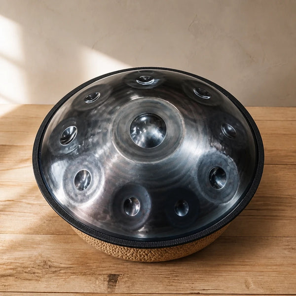 Handpan Black Knight Kurd oder Keltisch D-Moll 10 Noten – handgestimmt