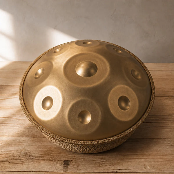 Handpan D-Moll 9 Noten – Edelstahl, handgestimmt