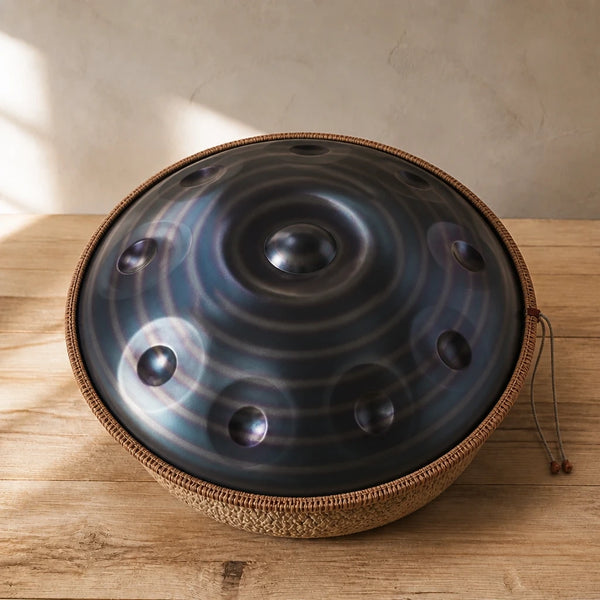 Handpan D-Moll 9–12 Noten – Edelstahl & nitrierter Stahl