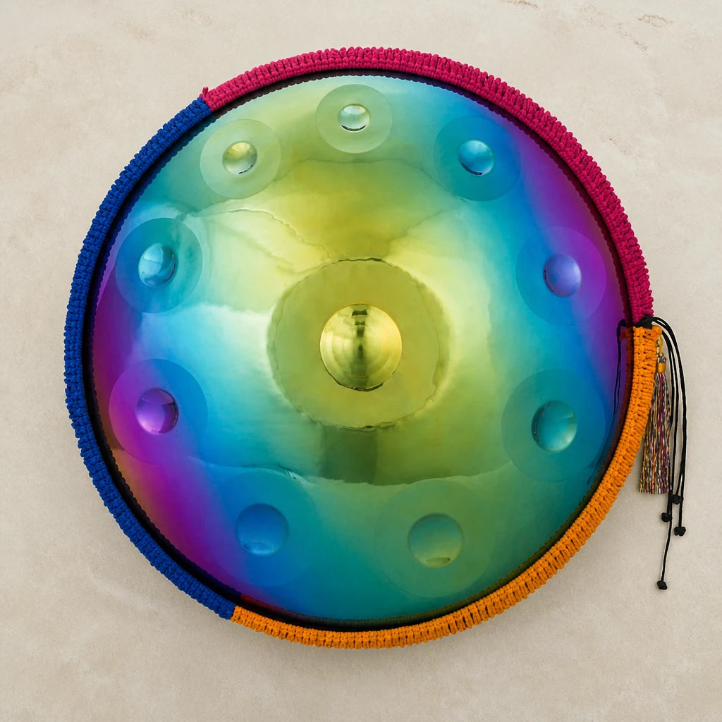 Handpan Kurd D-Moll 10 Noten - Lebensbaum-Design - Bild 3 von 4