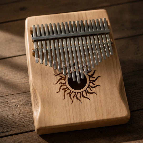 Kalimba 21 Notes Solid Maple Wood – Metal Tines
